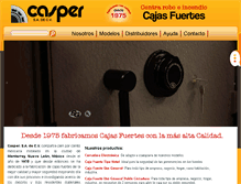 Tablet Screenshot of cajasfuertescasper.com